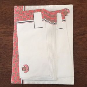 University of Maryland Stationery Set Letter Paper and Envelopes Testudo Terp